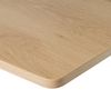DRW Rechteckiger Klapptisch aus Holz und PB in Natur und Weiß Bild 5