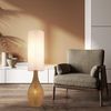 NOWA Stehlampe ANKO, ohne Leuchtmittel, Stehleuchte, Rattan-Optik, Wohnzimmer, Schlafzimmer, Flur Bild 4