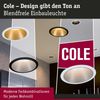 Paulmann No. 93405 Einbauleuchte LED Cole 6,5W Weiß Gold 3-Step dimmbar 2700K Bild 2