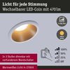 Paulmann No. 93405 Einbauleuchte LED Cole 6,5W Weiß Gold 3-Step dimmbar 2700K Bild 3
