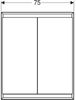 Geberit ONE Spiegelschrank mit ComfortLight, 2 Türen, Unterputzmontage, 75 x 90 x 15 cm, 505.802.00, Farbe: weiss / Aluminium pulverbeschichtet - 505.802.00.2 Bild 2