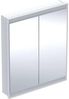Geberit ONE Spiegelschrank mit ComfortLight, 2 Türen, Unterputzmontage, 75 x 90 x 15 cm, 505.802.00, Farbe: weiss / Aluminium pulverbeschichtet - 505.802.00.2 Bild 1