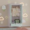 Kinderkleiderschrank Sandnes mit Schublade 123x60x40 cm Mintgrün [en. casa] Bild 4