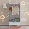 Kinderkleiderschrank Sandnes mit Schublade 123x60x40 cm Mintgrün [en. casa] Bild 5