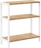 SONGMICS Standregal, Bambus natur / weiß, 60 x 26 x 66 cm Bild 1