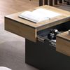 Couchtisch Boto Anthrazit/Goldkraft Eiche 95 x 58 cm Ausziehbar Vicco Bild 5