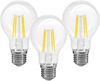 TRANGO LED-Leuchtmittel, 3er Pack E27001-3 LED Filament Birne 8 Watt 850 Lumen - 3000K warmweiß - Ersatz für 60W Glühlampe - Glühbirne - Birne in Tropfen Form mit E27 Fassung Abstrahlwinkel 360°, 3 St. Bild 3