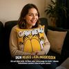 United Labels® Dekokissen Garfield Kissen Plüsch Zierkissen Kopfkissen Sitzkissen 40x40 cm Bild 3