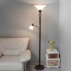 Lucande Stehlampe Dunja, Metall, Braun IP20, 1 x 15 W LED E27 + 1 x 10 W LED E14 Bild 2