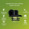 Philips Inyma Wandleuchte 25 W E27 ohne Leuchtmittel Wandbeleuchtung für den Außenbereich Schwarz Aluminium IP44 Fassade Garten Terrasse I Bild 2