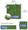 Garten-Sichtschutz Mod. Efeu Künstlicher Efeu-Sichtschutz grün für Garten als Sichtschutzmatte aus PE Polyester Nylon 100x100 cm Grün Bild 3