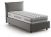 Talamo Italia - Cosetta Einzelbett, Bettkasten mit Stoffbezug, 100% Made in Italy, seitliche Öffnung, inklusive Matratze 80x190 cm, Grau Bild 3