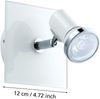Eglo 95993 Badezimmerleuchte Spot Tamara 1 GU10-LED 1X3W IP44 in weiß, chrom 1X3,3W L:12cm Bild 4