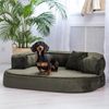 SHARLEEN Orthopädisches Hundesofa - 26 Olivgrün, 100x80cm Bild 3