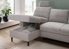 Ecksofa >Pris< Schlaffunktion, Stauraum, grau - 234x88x147 (BxHxT) Bild 3