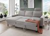 Ecksofa >Pris< Schlaffunktion, Stauraum, grau - 234x88x147 (BxHxT) Bild 2