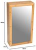 Badezimmerschrank mit Spiegel, 35x60 cm, Bambus, WENKO Bild 2