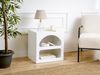Vente-unique - LUELA Bedside table Holz, Platte Weiß - B 40 cm x H 50 cm x L 50 cm Bild 2
