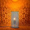 Marrakesch Orient & Mediterran Interior Nachttischlampe 2er Set Boho Deko Tischlampe Nachttischlampe Lampe Tuza Weiss, Leuchtmittel nicht im Lieferumfang, Handarbeit Bild 4