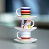 Espressotasse mit Unterteller in 3 Designs Ø 5,4/ 80 ml - Remember Lorenzo Bild 2