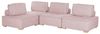 Ecksofa TIBRO Stoff Rosa Rechtsseitig Bild 4