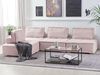 Ecksofa TIBRO Stoff Rosa Rechtsseitig Bild 2