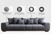 riess-ambiente Big-Sofa ELEGANCIA 285cm anthrazit, Einzelartikel 1 Teile, XXL Couch · Cord · mit Federkern · inkl. Kissen · Modern Design Bild 4