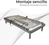 Somnia Descanso Elektrisches Gelenkbett, verstärkt, mehrere Zonen, 5 Ebenen, Hytrel-Federung, Zuverlässigkeit und Robustheit, Deutscher Motor, Stahl, Grau, 105x190 cm Bild 4