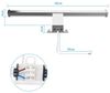 Aourow LED Spiegelleuchte für das Bad,Spiegellampe Badezimmer 40cm 10W 1200lm,Superhell Badlampe Spiegel Neutralweiß 4000K,IP44 Wasserdicht,Badezimmer Lampe Wand 230V,Klasse II Bild 5