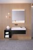 Geberit ONE Spiegelschrank mit ComfortLight, 2 Türen, Unterputzmontage, mit Nische, 90 x 90 x 15 cm, 505.823.00, Farbe: weiss / Aluminium pulverbeschichtet - 505.823.00.2 Bild 4