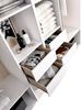Dmora - Großer Kleiderschrank Brento, Schlafzimmermöbel, Schrank, Garderobe, 196x45 h205 cm, Weiß und Eiche Bild 5