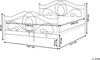 Metallbett schwarz Lattenrost 140x200 cm LYRA Bild 3