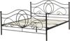 Metallbett schwarz Lattenrost 140x200 cm LYRA Bild 5