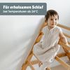emma & noah Baby Schlafsack mit Füßen 0. 5 TOG, Leinen Schlafsack mit Beinen für den Sommer, 100% Leinen, OEKO-TEX Zertifiziert, Stampelsack für Neugeborene (Essential Beige, 100) Bild 2