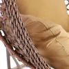 Luxus Hängesessel Style XXL Korb Gestell Braun mit Relaxkissen Braun Bild 5