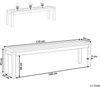 Gartenbank MONSANO 170 cm Holz Heller Holzfarbton Bild 3