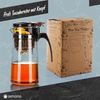 Dimono Teeglas DIMONO Teeglas Teekanne 600 ml – Teekocher mit Filter & Knopf, Tea-Maker 600 ml Bild 5