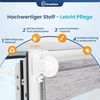 Grandekor Doppelrollo Klemmfix ohne Bohren Marmor Grau 70x150 cm(Stoffbreite 66cm) Fenster Rollos für innen Klemmrollos Duo Rollos für Fenster ohne Bohren mit Bohren Privatschutz UV-Schutz Zebrarollo Bild 4