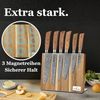 Wakoli Messer-Set Edib Pro 6er Damastmesser-Set I Holzbox 8-20cm Klingen & Messerblock Bild 4
