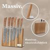 Wakoli Messer-Set Edib Pro 6er Damastmesser-Set I Holzbox 8-20cm Klingen & Messerblock Bild 5