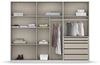 Drehtürenschrank >Monostar< in seidengrau aus Holzwerkstoff - 271x210x54 (BxHxT) Bild 3