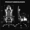 GTPLAYER Gaming Stuhl Gamer Stuhl mit Fußstütze Bluetooth Lautsprecher Ergonomischer Bürostuhl Computerstuhl Schreibtischstuhl PC Stuhl mit verstellbare Rückenlehne 150 kg Belastbarkeit weiß Bild 2