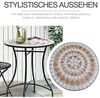 Outsunny Gartentisch Runder Mosaiktisch Bild 5