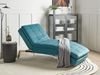 Chaiselongue Samtstoff blaugrün verstellbar LOIRET Bild 2
