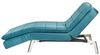 Chaiselongue Samtstoff blaugrün verstellbar LOIRET Bild 5