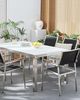 Gartenstuhl 6er Set GROSSETO Edelstahl Schwarz Bild 2