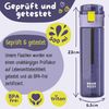BEARFOOT Trinkflasche Trinkflasche Kinder, leichte Wasserflasche - Logo lila Bild 3