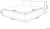 Lederbett gold Lattenrost 180x200 cm mit LED-Beleuchtung bunt PARIS Bild 3
