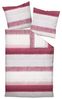 Janine Moments Mako-Satin Bettwäsche 200x220 Streifen rubin beere grau 98038-01 Bild 4