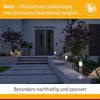 Paulmann LED Pollerleuchte Solar Layra IP44 3000K 1lm Eisen gebürstet, LED fest integriert, Warmweiß Bild 4
